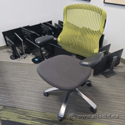 Grey & Yellow-Green Knoll Generation Ergonomic Office Task Chair Grey & Yellow-Green Knoll Generation Ergonomic Office Task Chair